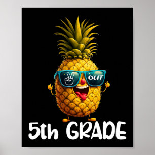 5. Grade Peace Out 5. Grade Funny Graduat Poster