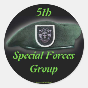 5. Gruppe der Spezialeinheiten für Campbell-Vetera Runder Aufkleber