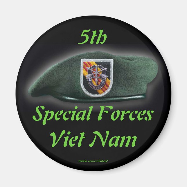 5. Gruppe der Spezialeinheiten Green Berets Magnet (Vorne)