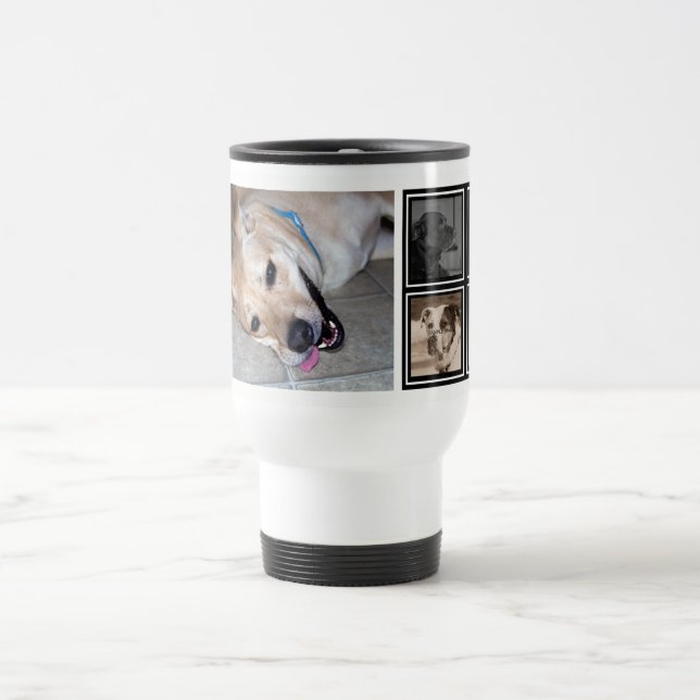 5 Haustier-Foto-Reise der Foto-Collagen-| Reisebecher (Mittel)