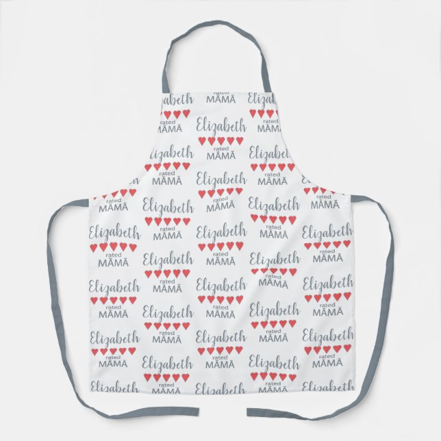 5 Herz Rated Māmā Schürze (Vorderseite)