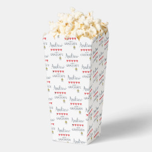 5 herzensierte Graduate Popcorn Geschenkschachtel