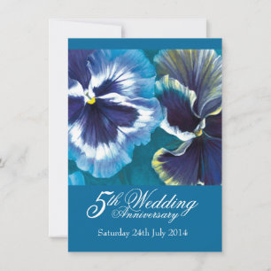 5. Hochzeitseinladung blau türkis Einladung