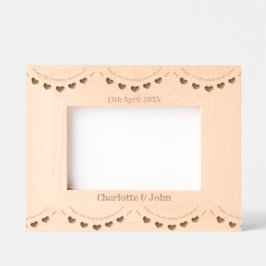 5. Hochzeitstag Geätzte Rahmen