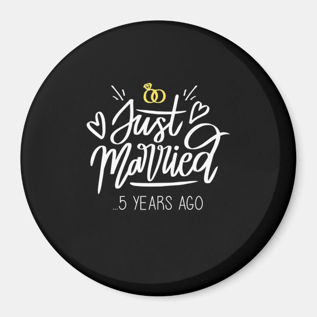 5. Hochzeitstag Magnet (Vorne)