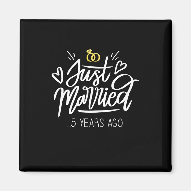  | 5. Hochzeitstag Magnet (Vorne)