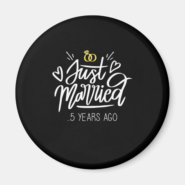 5. Hochzeitstag Magnet (Vorne)