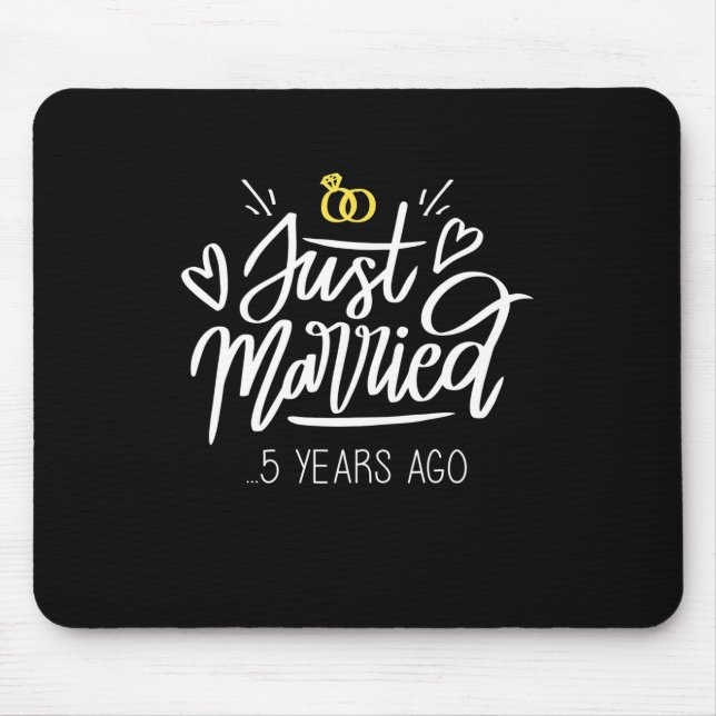  | 5. Hochzeitstag Mousepad (Vorne)