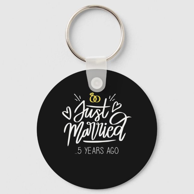 5. Hochzeitstag Schlüsselanhänger (Vorderseite)