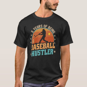 5 Jahre alt Baseball Rookie Player 5th Birthday Bo T-Shirt