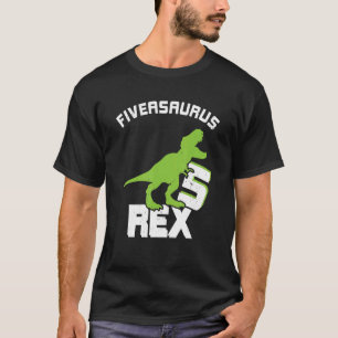 5 Jahre alt Dinosaurier Geburtstag 5. Rex Dino Fiv T-Shirt