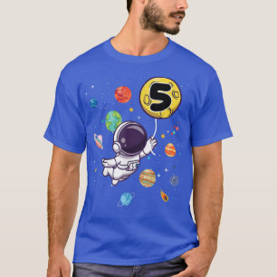 5 Jahre alt Geburtstag Junge gibt Astronaut 5. Geb T-Shirt