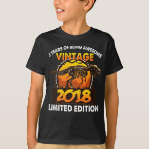 5 Jahre Alte Geschenke Vintag 2018 Limited Edition T-Shirt