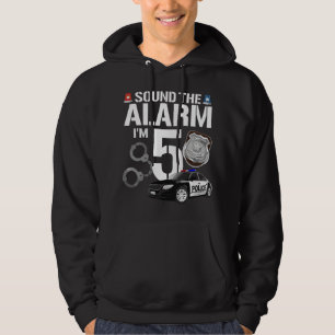 5 Jahre alte Polizei Geburtstag Officer Polizist A Hoodie