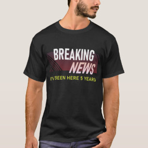 5 Jahre Arbeit Jahrestag 5. Mitarbeiterbewertung T-Shirt