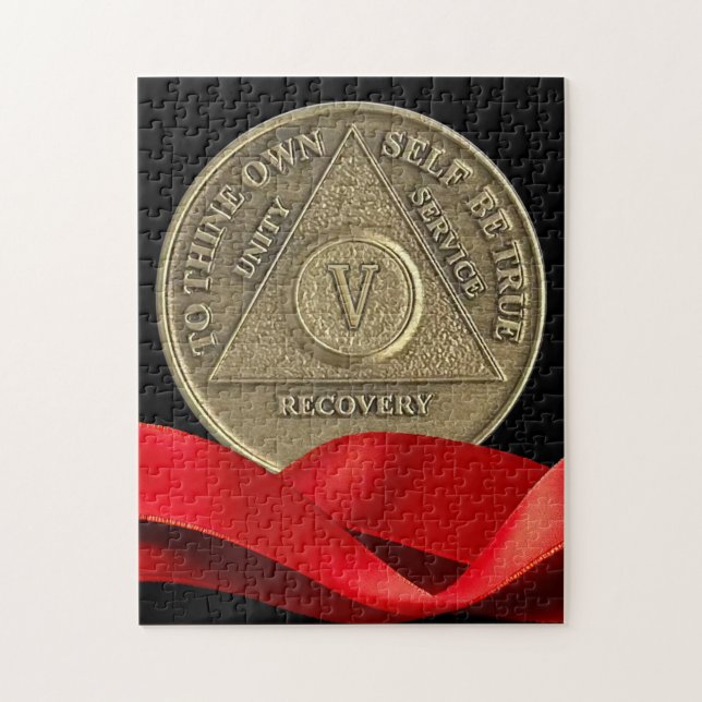5 Jahre OM Jubiläumsmünzen Red Ribbon (Vertikal)