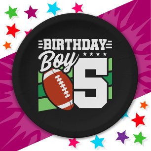 5 Jahre Party Thema 5. Geburtstag Junge Pappteller