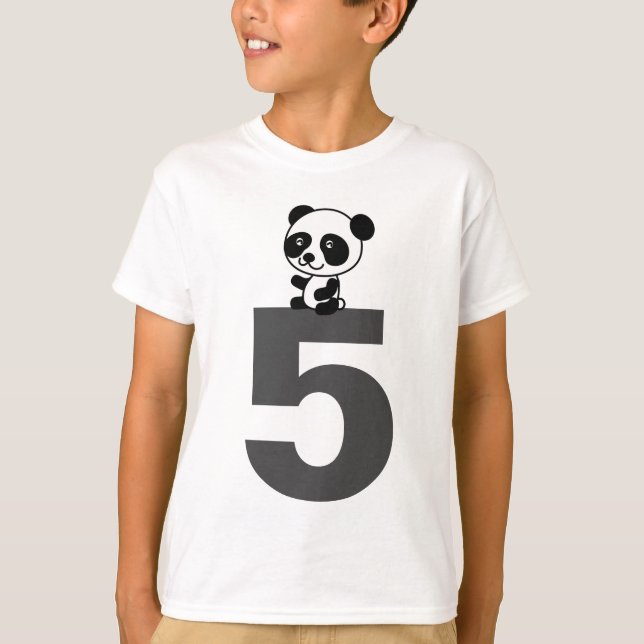 5-JÄHRIGE PANDA-T - Shirt (Vorderseite)