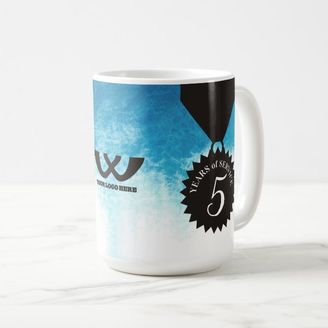 5-jähriger Mitarbeiterjubiläumspreis Tasse (VorderseiteRechts)