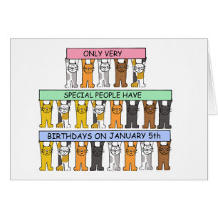 5. Januar Niedlicher Cartoon Katzen