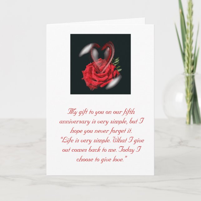 5. Jubiläumskarte Karte (Vorderseite)