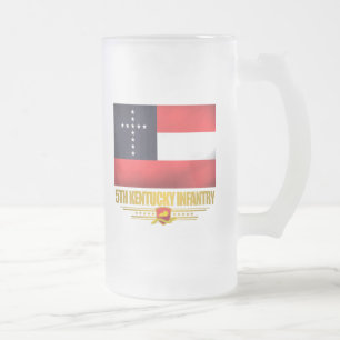 5. Kentucky-Infanterie Mattglas Bierglas