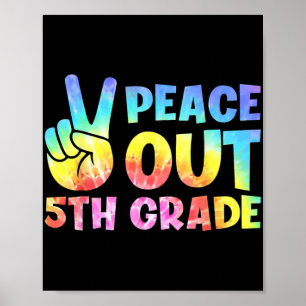 5. Klasse 2024 Graduate Happy Last Day of Scho Poster