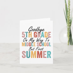 5. Klasse auf dem Weg zur Mittelschule, aber erste Karte