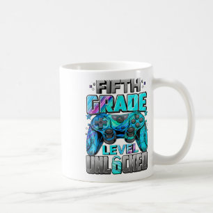 5. Klasse Level freigeschaltete Spiele Gamer Junge Kaffeetasse