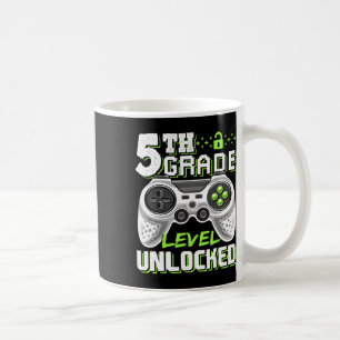 5. Klasse Level freigeschaltetes Videospiel Zurück Kaffeetasse