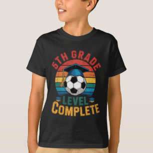 5. Klasse Level Vollständiger Fußball Junge Mädche T-Shirt