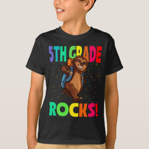 5. Klasse Rocks nach hinten in die Schule T-Shirt