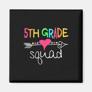 5. Klasse Squad Fünfte Lehrer Schüler Team Zurück Magnet