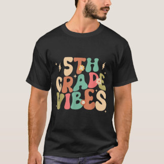 5. Klasse Vibes Groovy Zurück zur Schule T-Shirt