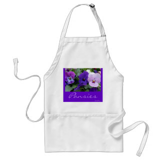 5 lila Lavendel-Blau-Stiefmütterchen Schürze