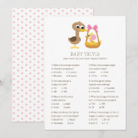 5 Little Ducks Baby Trivia | Girl Baby Shower