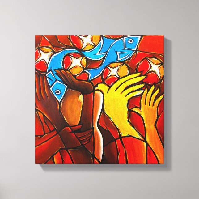 5 Loaves 2 Fish Canvas Print Leinwanddruck (Vorderseite)