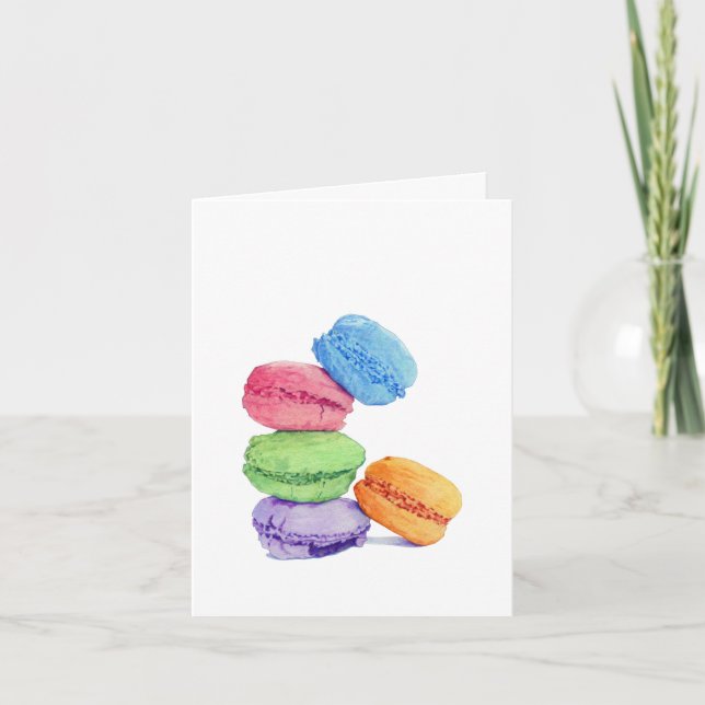 5 Macaronkarte Karte (Vorderseite)
