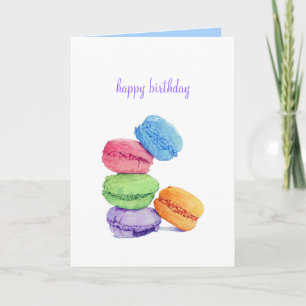 5 Macarons Geburtstagskarte Karte