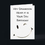 ***5. MÄDTAG GRANDSON*** Karte<br><div class="desc">HOFFEN, DASS IHR BIRTHTAG ****IST SO BESONDERS WIE SIE SIND***** DANKE IHNEN FÜR DAS STOPPEN VON 1 MEINER 8 STORES UND ERINNERN SIE SICH, DASS SIE DIE VERSE INNEN UND AUSSEN ÄNDERN KÖNNEN!!!!</div>