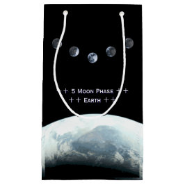 5 Mond-Phasen-Erde im Raum Kleine Geschenktüte