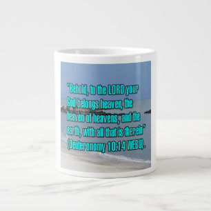 5. Mose 10:14 WEBU Mug Jumbo-Tasse