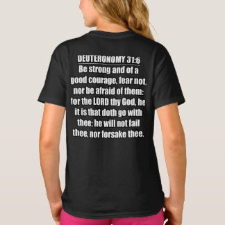 5. Mose 31 6 Sei Stark Guter Mut Text T-Shirt