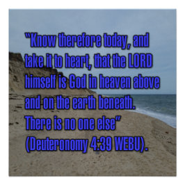 5. Mose 4:39 WEBU Poster