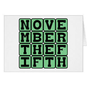 5. November, Guy Fawkes Day