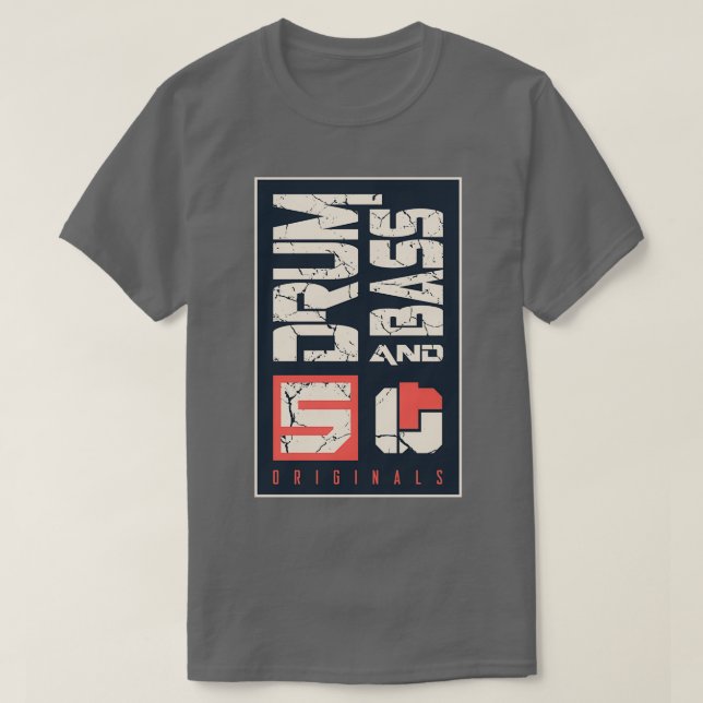 5 Originals DRUM AND BASS  T-Shirt (Design vorne)