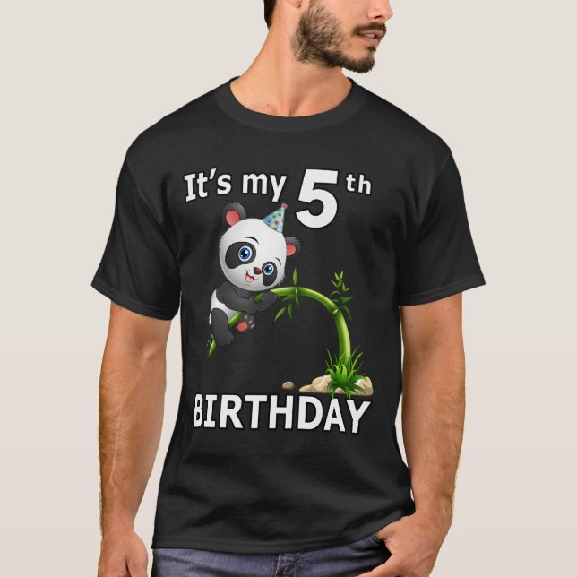 5 Panda 5Th Py Animal Panda T-Shirt (Vorderseite)