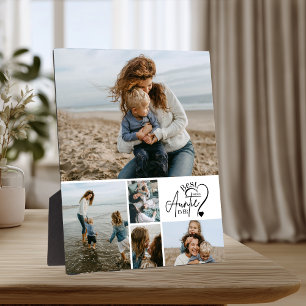 5 Personalisierte beste Tante Foto Collage Fotoplatte