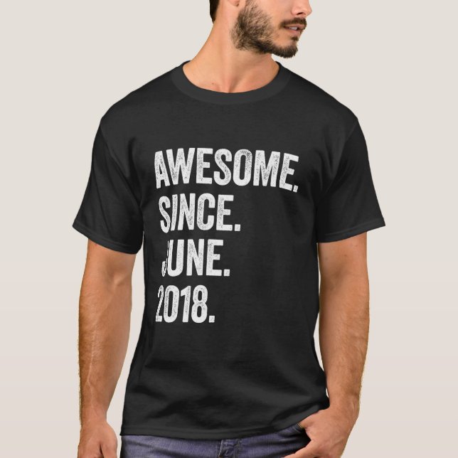 5 Phantastisch seit Juni 2018 5. T-Shirt (Vorderseite)