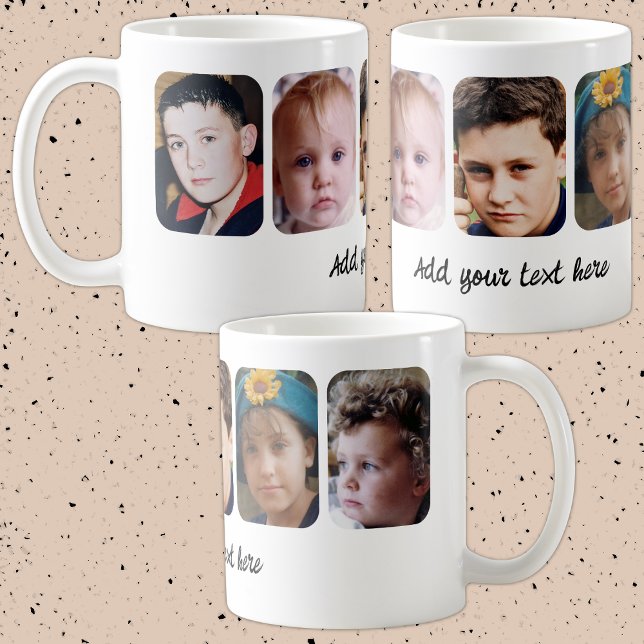 5 photo collage add text white kaffeetasse (Von Creator hochgeladen)